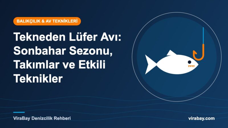 Tekneden lüfer avı rehberi için ViraBay kapak görseli