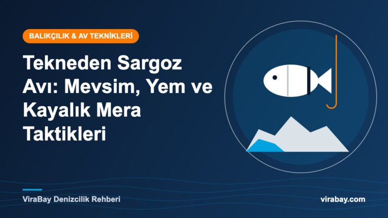 Tekneden sargoz avı için kayalık mera ve dip takımı - ViraBay rehber kapak görseli