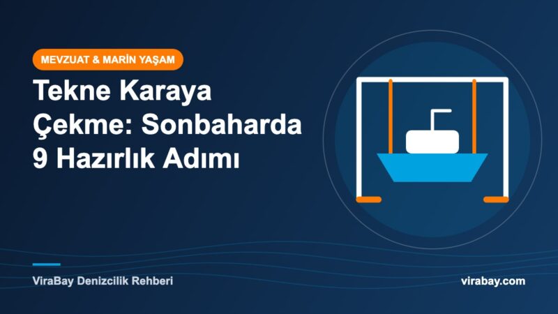 Tekne Karaya Çekme için sonbahar hazırlığını anlatan ikinci el tekne simgesi