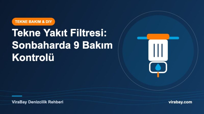 Tekne Yakıt Filtresi için sonbahar hazırlığını anlatan motor ve mekanik simgesi